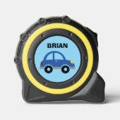 Kind's meetlint met leuke autotekening rolmaat (Voorkant)