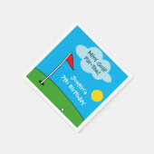 Kind's mini golf putt golfing Verjaardagsfeest Servet (Hoek)