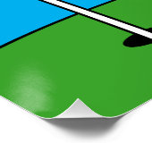 Kind's mini golf putt Verjaardagsfeestje welkom Perfect Poster (Hoek)