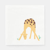 Kind's Modern Giraffe Verjaardag Baby shower Servet (Voorkant)