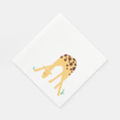 Kind's Modern Giraffe Verjaardag Baby shower Servet (Hoek)