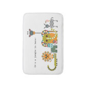 Kind's moderne Oerwoud Safari Animals Bath Rug Badmat (Voorkant Verticaal)