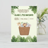 Kind's Park Groene Natuur Dieren Leuke Verjaardag Kaart (Staand voorkant)