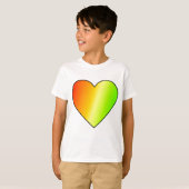 Kinds Rainbow Heart T-shirt (Voorkant volledig)