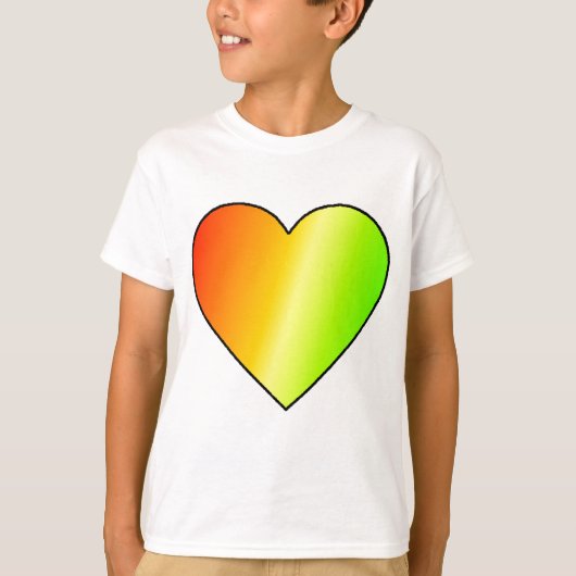 Kinds Rainbow Heart T-shirt (Voorkant)
