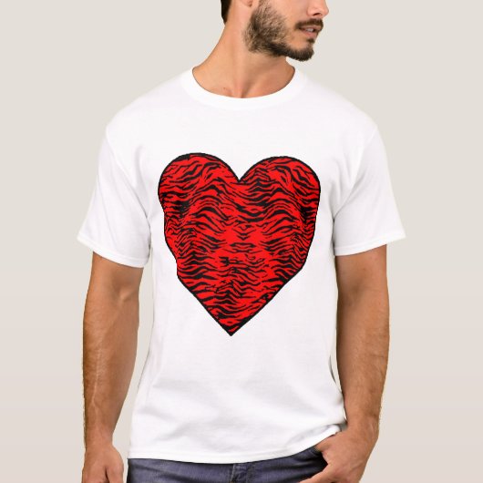 Kinds Red Tiger Heart T-shirt (Voorkant)