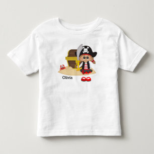 Kind's Schattigee piratenmeisje Kinder Shirts