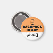 Kind's takenlijst Herinnering magneet schooltas (Voorkant / Achterkant)