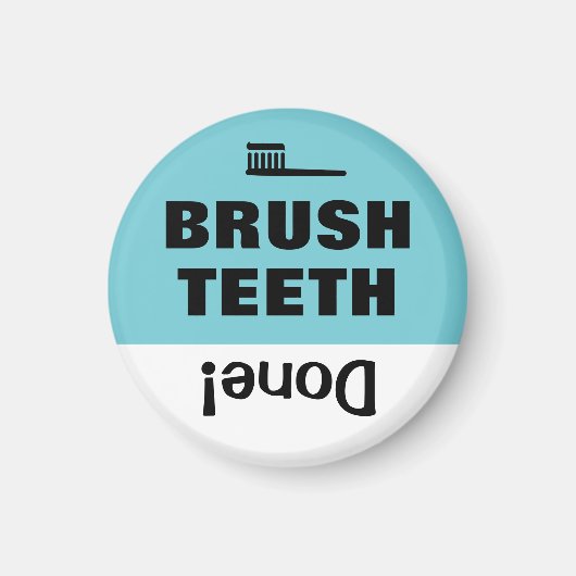 Kind's takenlijst Herinnering magneetborsteltanden Magneet (Voorkant)