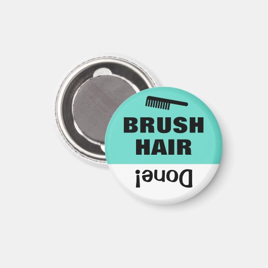 Kind's takenlijst Herinnering magneethaar Magneet (Voorkant / Achterkant)