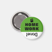 Kind's takenlijst Herinneringsmagneet Huiswerk Magneet (Voorkant / Achterkant)