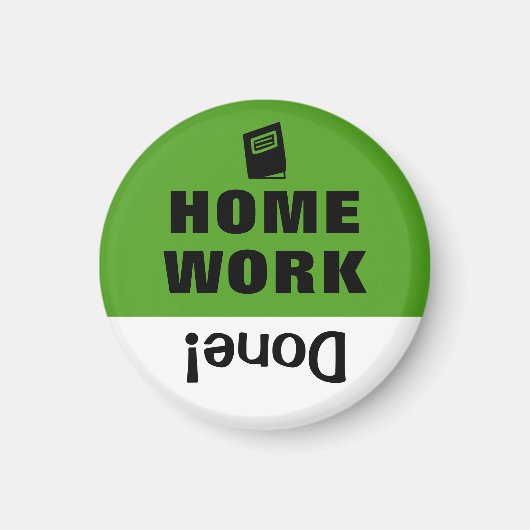 Kind's takenlijst Herinneringsmagneet Huiswerk Magneet (Voorkant)