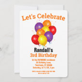 Kind's Verjaardag Guinee Varkensballonnen Sinaasap Kaart (Achterkant)