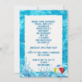 Kind's Verjaardags Zwembad Party Invite Kaart (Achterkant)