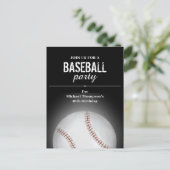 Kind's verjaardagsfeest Baseball Custom Briefkaart (Staand voorkant)