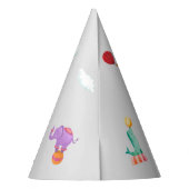 Kind's Verjaardagsfeestje Circus carnaval Thema Feesthoedjes (Achterkant)