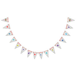 Kind's Verjaardagsfeestje Circus carnaval Thema Vlaggetjes