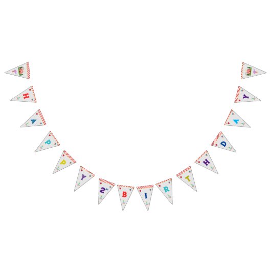 Kind's Verjaardagsfeestje Circus carnaval Thema Vlaggetjes (Alle)