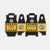 Kind's verjaardagsfeestje constructie truck dank u bedankdoosjes (Uitgevouwen)