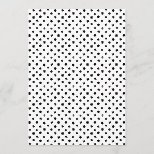 Kind's verjaardagsfeestje met super schattig kitte kaart (Achterkant)