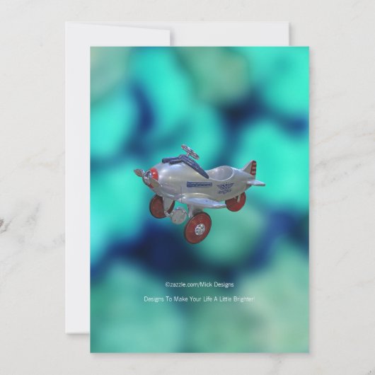 Kind's verjaardagsuitnodiging, elke leeftijd kaart (Achterkant)