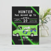 Kind's Videospel Vrachtwagen Verjaardag Kaart (Staand voorkant)