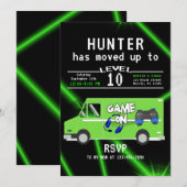 Kind's Videospel Vrachtwagen Verjaardag Kaart (Voorkant / Achterkant)