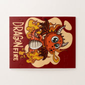 Kind's Vuurdraak puzzel (Horizontaal)