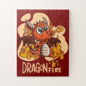 Kind's Vuurdraak puzzel Legpuzzel (Verticaal)