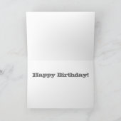 Kind's Yellow Digger Birthday Kaart (Binnen)