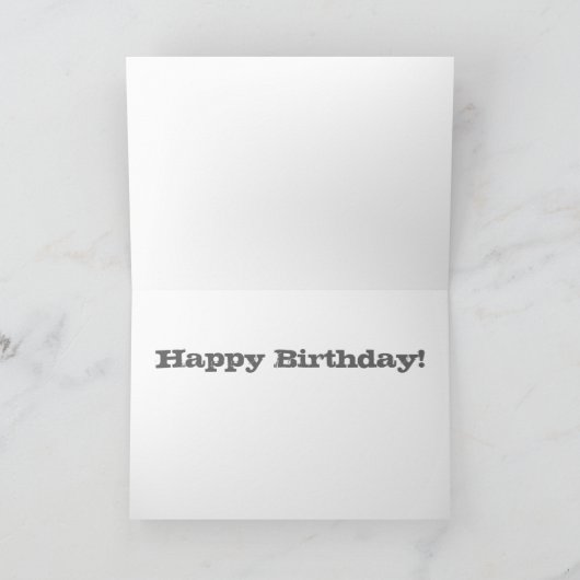 Kind's Yellow Digger Birthday Kaart (Binnen)