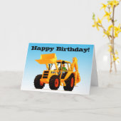 Kind's Yellow Digger Birthday Kaart (Gele Bloem)