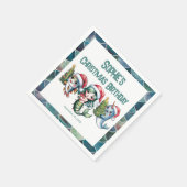 Kind's Zeemeermin 5e Kerstverjaardag Papier servet (Hoek)