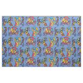 Kindschildpad Zebra dovengordijn Stof (Fat Quarter)