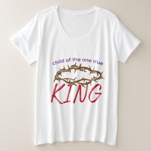 Kindskind Hemd Grote Maat T-shirt (Design voorkant)