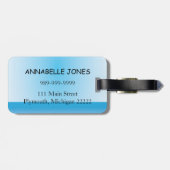 Kindstrand Bagagelabel (Achterkant horizontaal)