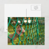 Kindvinger op hek briefkaart (Voorkant / Achterkant)