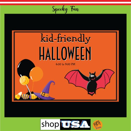 Kindvriendelijke Halloween-candyfeest Uitgebreide  Wandkleed