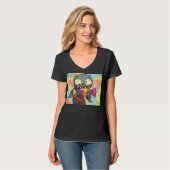 Kindvriendelijke Halloween illustratie T-shirt (Voorkant volledig)