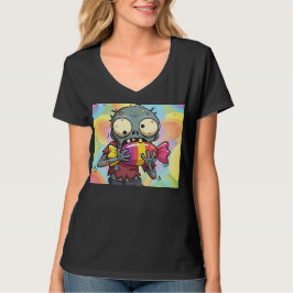 Kindvriendelijke Halloween illustratie T-shirt