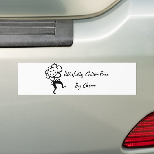 Kindvrij voor gebluste kinderen bumpersticker (Op auto)