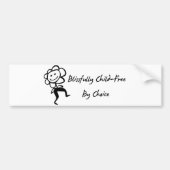 Kindvrij voor gebluste kinderen bumpersticker (Voorkant)