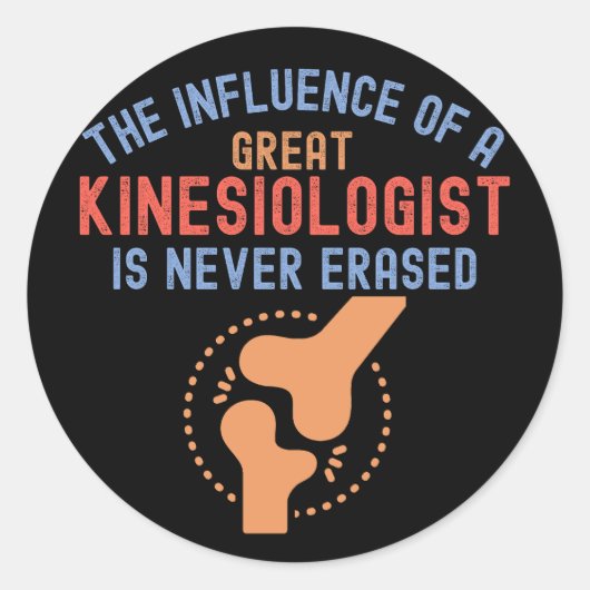 Kinesiologie citaten, Kinesiologie majoor Ronde Sticker (Voorkant)