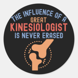 Kinesiologie citaten, Kinesiologie majoor Ronde Sticker