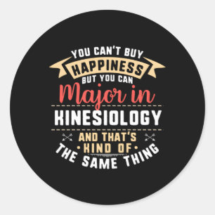 Kinesiologie groot student Afstuderen Ronde Sticker