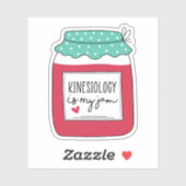 Kinesiologie is mijn jam, grappige Kinesioloog Gif Sticker (Vel)