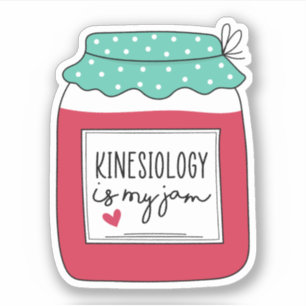 Kinesiologie is mijn jam, grappige Kinesioloog Gif Sticker