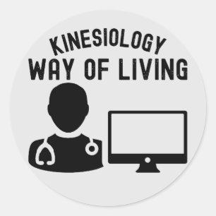 Kinesiologie - manier van leven ronde sticker