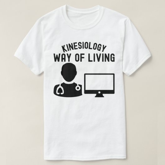 Kinesiologie - manier van leven t-shirt (Design voorkant)
