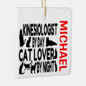 Kinesioloog houdt van katten CUSTOM Keramisch Ornament (Rechts)